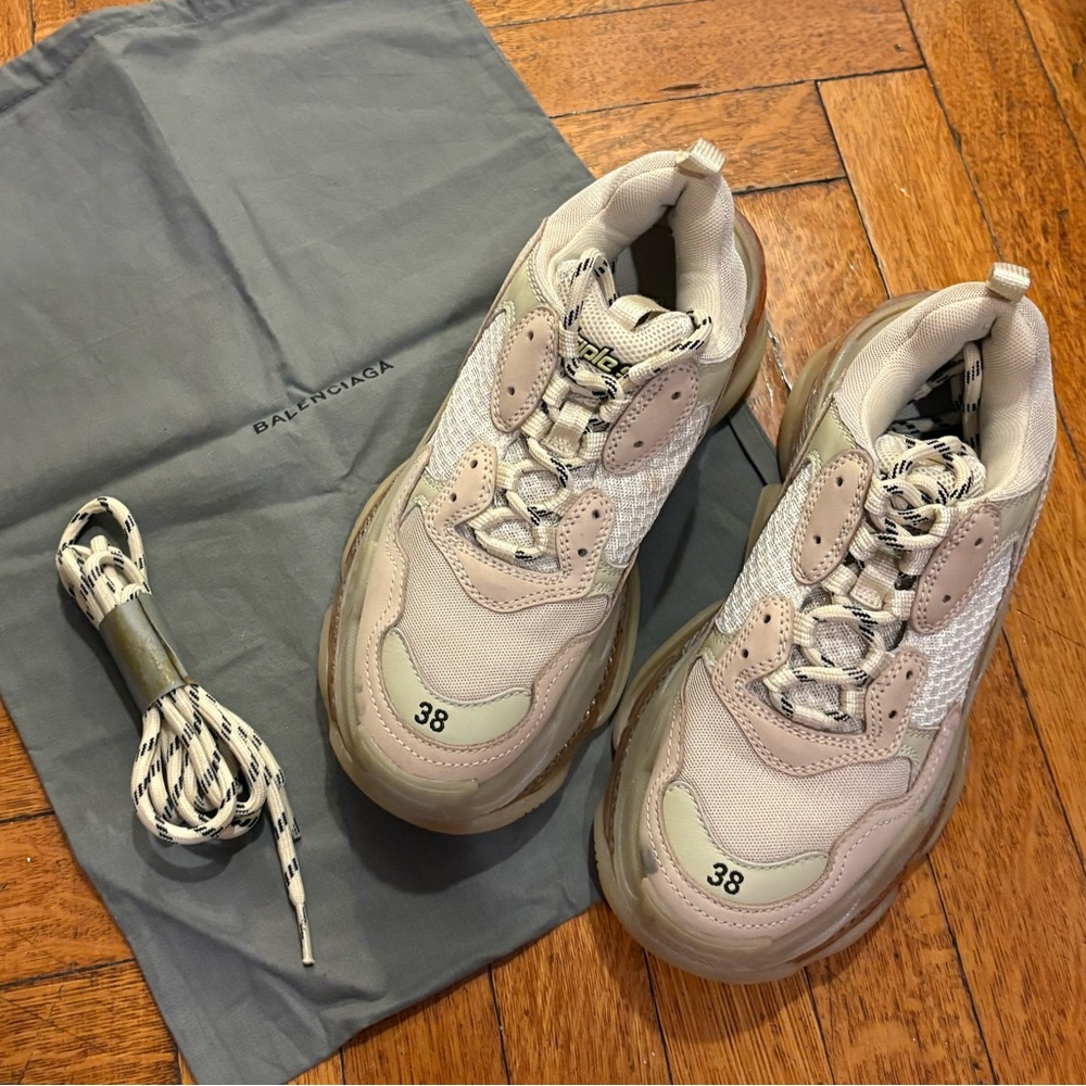 Balenciaga Triple S Sneakers - EU 38, Beige